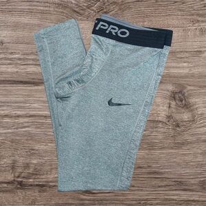 Nike Pro Compression Tights Men Size XXL Gray Dri-Fit NikeFit Lightweight